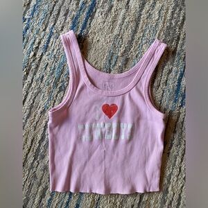 Women’s Size Small Crop Tank Top I love Cowboys